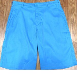 NIKE GOLF DRI-FIT Men POLY/SPANDEX FLAT FRONT AQUA BLUE Sz 30